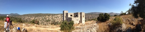The abandoned lookout post in Nahal Amud.