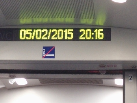 The date was displayed on the train I took to the airport. It's a date I had known was coming for five months. Looking at it, it still didn't feel real.